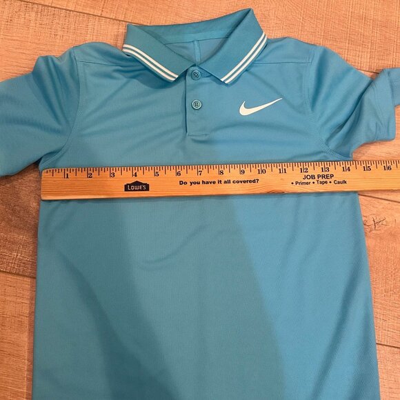NIKE YOUTH DRI FIT STANDARD FIT SMALL GOLF POLO SHORT SLEEVE BOYS - Picture 4 of 7